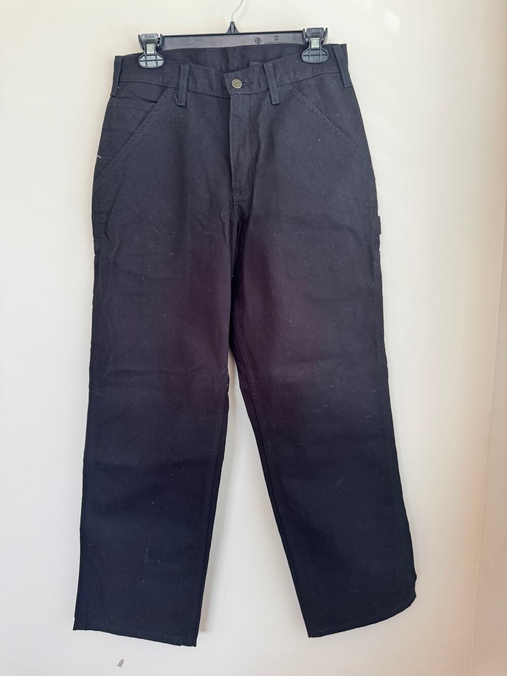 Carhartt Carpenter Loose Fit Pants Black High Rise Sz 29x30